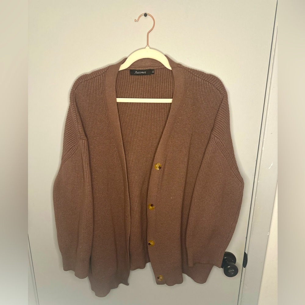 Automet Brown Button Cardigan Size XL